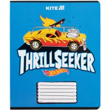 Зошит 18 арк., клітинка, гібр. лак + УФ лак, Hot Wheels HW25-236 Kite