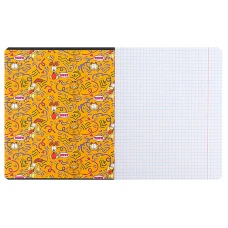 Зошит 18 арк., клітинка, софт тач + УФ лак, Garfield GF24-236 Kite