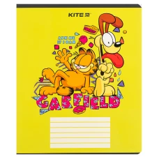 Зошит 18 арк., клітинка, софт тач + УФ лак, Garfield GF24-236 Kite