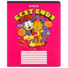 Зошит 18 арк., клітинка, софт тач + УФ лак, Garfield GF24-236 Kite