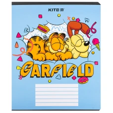Зошит 18 арк., клітинка, софт тач + УФ лак, Garfield GF24-236 Kite