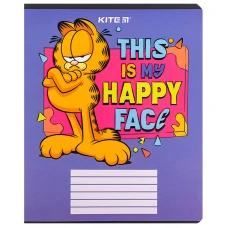 Зошит 18 арк., клітинка, софт тач + УФ лак, Garfield GF24-236 Kite