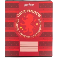 Зошит 18 арк., клітинка, фольга + УФ лак, Harry Potter HP25-236 Kite