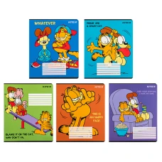 Зошит 18 арк., лінія, софт тач + УФ лак, Garfield GF24-237 Kite