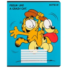 Зошит 18 арк., лінія, софт тач + УФ лак, Garfield GF24-237 Kite
