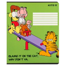 Зошит 18 арк., лінія, софт тач + УФ лак, Garfield GF24-237 Kite