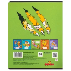 Зошит 18 арк., лінія, софт тач + УФ лак, Garfield GF24-237 Kite