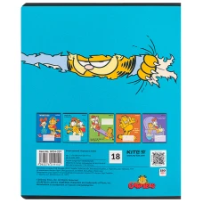 Зошит 18 арк., лінія, софт тач + УФ лак, Garfield GF24-237 Kite