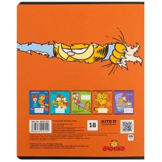 Зошит 18 арк., лінія, софт тач + УФ лак, Garfield GF24-237 Kite