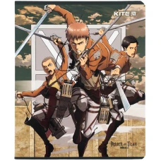 Зошит 24 арк., клітинка, софт тач + УФ лак, Attack on Titan AT24-238 Kite