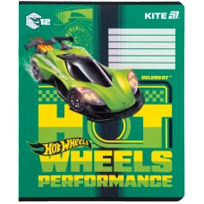 Зошит 12 арк., клітинка, гібр. лак + УФ лак, Hot Wheels HW25-232-1 Kite