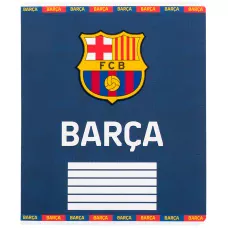Зошит 12 арк., клітинка, софт тач + УФ лак, FC Barcelona BC25-232 Kite