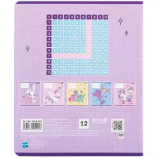 Зошит 12 арк., клітинка, УФ лак + глітер, My Little Pony LP25-232 Kite