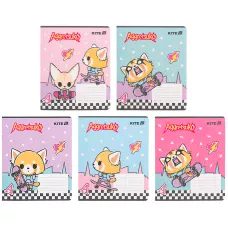 Зошит 18 арк., клітинка, софт тач + УФ лак, Aggretsuko AR25-236 Kite
