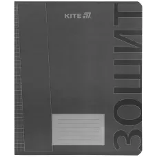 Зошит 18 арк., клітинка, софт тач + УФ лак, Kite One color K25-236-2