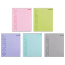 Зошит 18 арк., лінія, софт тач + УФ лак, Kite One color K25-237-2
