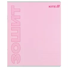 Зошит 18 арк., лінія, софт тач + УФ лак, Kite One color K25-237-2