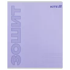Зошит 18 арк., лінія, софт тач + УФ лак, Kite One color K25-237-2