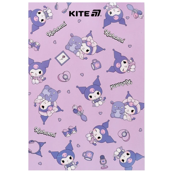 Блокнот-планшет A5, 50арк, клітинка, Kuromi HK25-194-1 Kite