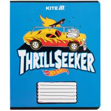 Зошит 18 арк., клітинка, гібр. лак + УФ лак, Hot Wheels HW25-236 Kite