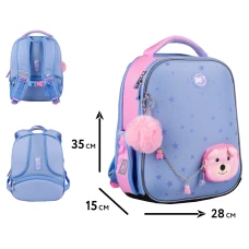 Рюкзак шкільний каркасний YES H-100 "Cute Bear Teddy" 35*28*15см., 559894
