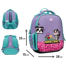 Рюкзак шкільний каркасний YES H-100 "Minecraft Pinky" 35*28*15см., 550094