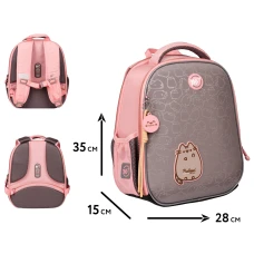 Рюкзак шкільний каркасний YES H-100 "Pusheen Fatty" 35*28*15см., 559851