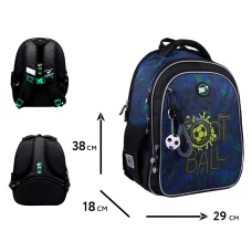 Рюкзак шкільний напівкаркасний YES S-111 "Football Gamer" 38*29*18см., 550106