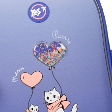 Рюкзак шкільний каркасний YES H-100 "Purr Meow" 35*28*15см., 559841