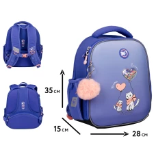 Рюкзак шкільний каркасний YES H-100 "Purr Meow" 35*28*15см., 559841