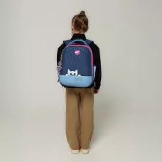Рюкзак шкільний каркасний YES H-100 "Meow-Meow" 35*28*15см., 559845