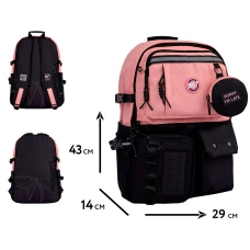 Рюкзак шкільний YES T-107 "Pink" 43*29*14см., 559974