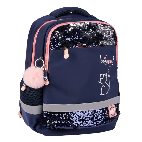 Рюкзак шкільний YES S-52 Ergo "Be Like a Cat" 36*28*13см., 559885