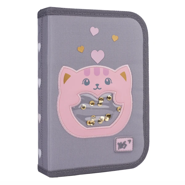 Пенал твердий YES одинарний з клапаном HP-03 "With Love" 533659