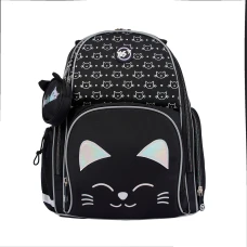 Рюкзак шкільний напівкаркасний YES S-100 Smiling Cats 37*30*14см., 559871