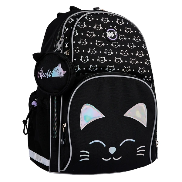 Рюкзак шкільний напівкаркасний YES S-100 Smiling Cats 37*30*14см., 559871