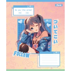Зошит А5/12 арк кліт 1В Follow Anime, 768119
