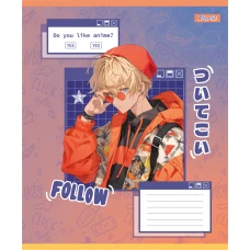 Зошит А5/12 арк лінія 1В Follow Anime, 768120