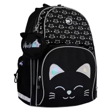 Рюкзак шкільний напівкаркасний YES S-100 Smiling Cats 37*30*14см., 559871