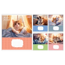 Зошит А5/12 арк кліт 1В Pets Frinds, 768066     