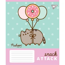 Зошит А5/12 арк кліт YES Pusheen Candy, 767597