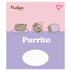 Зошит А5/12 арк кліт YES Pusheen The Cat, 767612