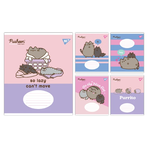 Зошит А5/12 арк кліт YES Pusheen The Cat, 767612