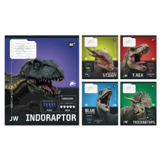 Зошит А5/12 арк коса YES JURASSIC WORLD Strength and Power, 767665