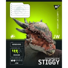 Зошит А5/12 арк коса YES JURASSIC WORLD Strength and Power, 767665