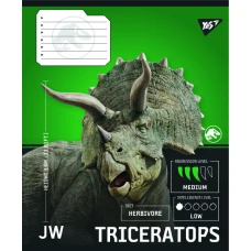 Зошит А5/12 арк коса YES JURASSIC WORLD Strength and Power, 767665