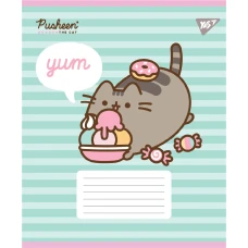 Зошит А5/18 арк кліт YES Pusheen Candy, 767600
