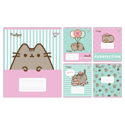 Зошит А5/18 арк кліт YES Pusheen Candy, 767600     