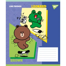 Зошит А5/18 арк лінія YES Line Friends Funny, 767642