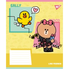 Зошит А5/18 арк лінія YES Line Friends Funny, 767642